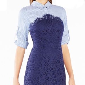 BCBG Lace dress Navy Blue
